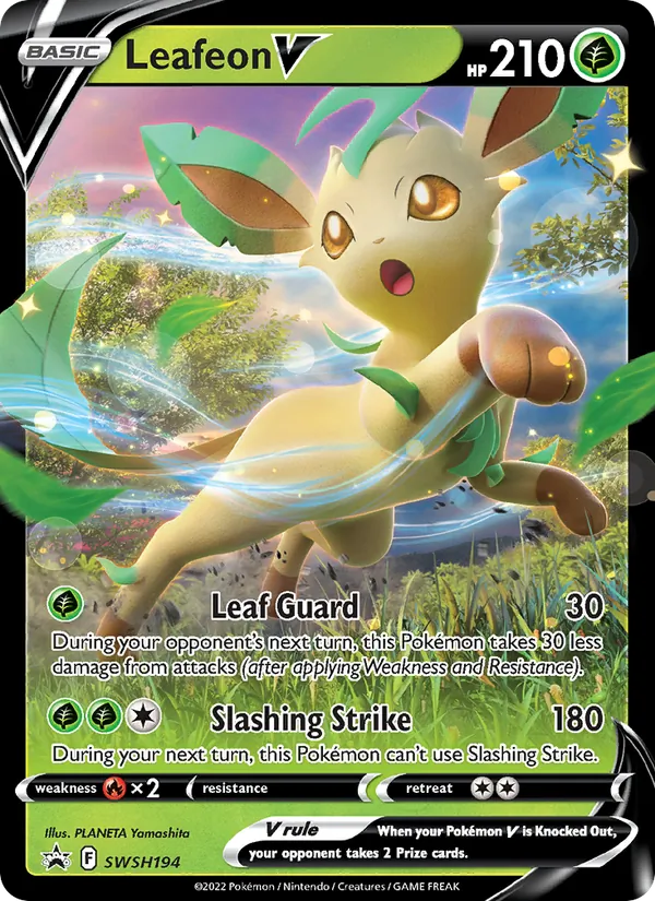 Leafeon V (SWSH Black Star Promos #SWSH194/307)