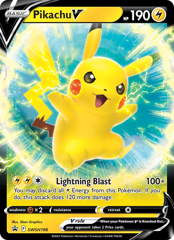 Pikachu V (SWSH Black Star Promos #SWSH198/307)