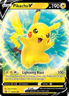 Pikachu V (SWSH Black Star Promos #SWSH198/307)