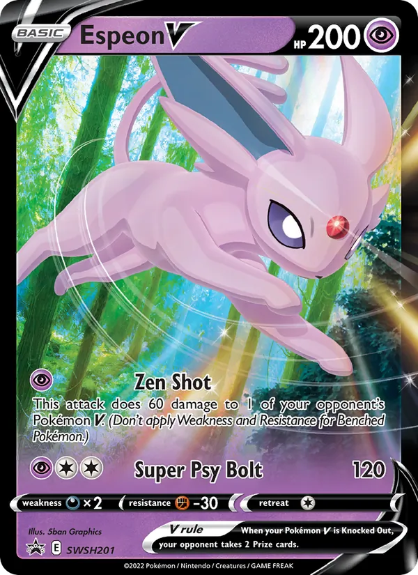 Espeon V (SWSH Black Star Promos #SWSH201/307)