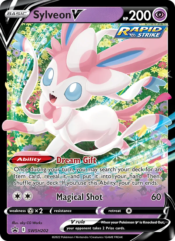 Sylveon V (SWSH Black Star Promos #SWSH202/307)