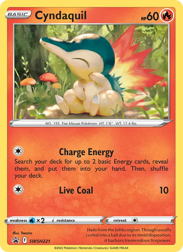 Cyndaquil (SWSH Black Star Promos #SWSH221/307)