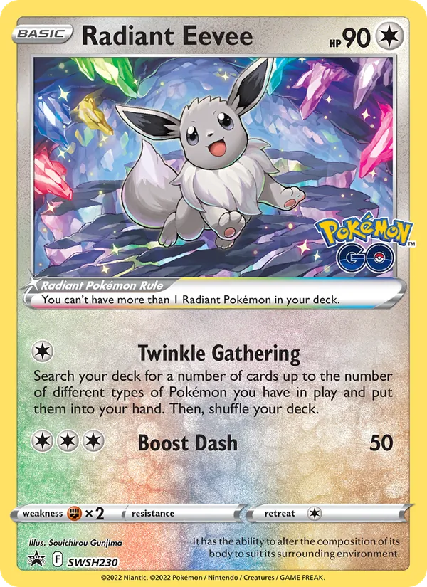 Radiant Eevee (SWSH Black Star Promos #SWSH230/307)
