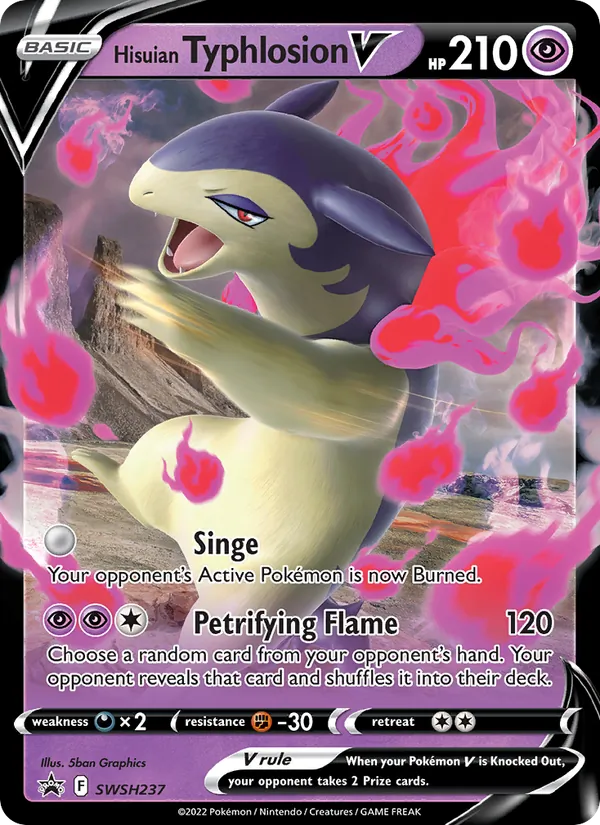 Hisuian Typhlosion V (SWSH Black Star Promos #SWSH237/307)