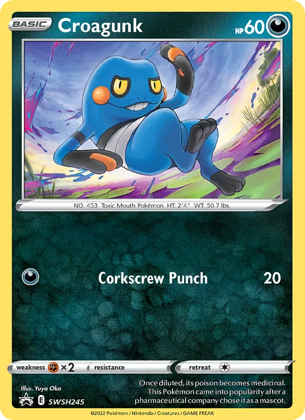 Croagunk (SWSH Black Star Promos #SWSH245/307)