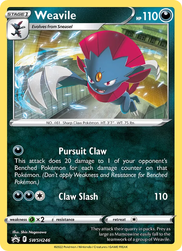 Weavile (SWSH Black Star Promos #SWSH246/307)