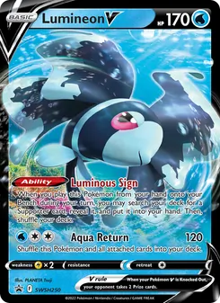 Lumineon V (Cartas de promoción ESES #SWSH250/307)