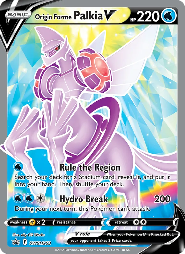 Origin Forme Palkia V (SWSH Black Star Promos #SWSH253/307)