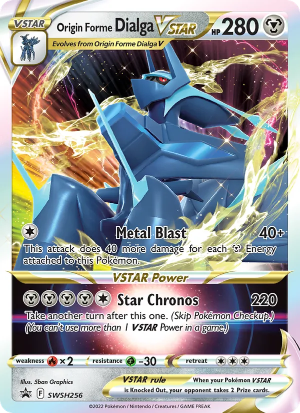 Origin Forme Dialga VSTAR (SWSH Black Star Promos #SWSH256/307)