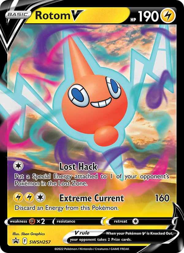 Rotom V (SWSH Black Star Promos #SWSH257/307)