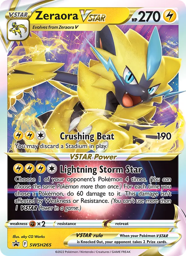 Zeraora VSTAR (SWSH Black Star Promos #SWSH265/307)