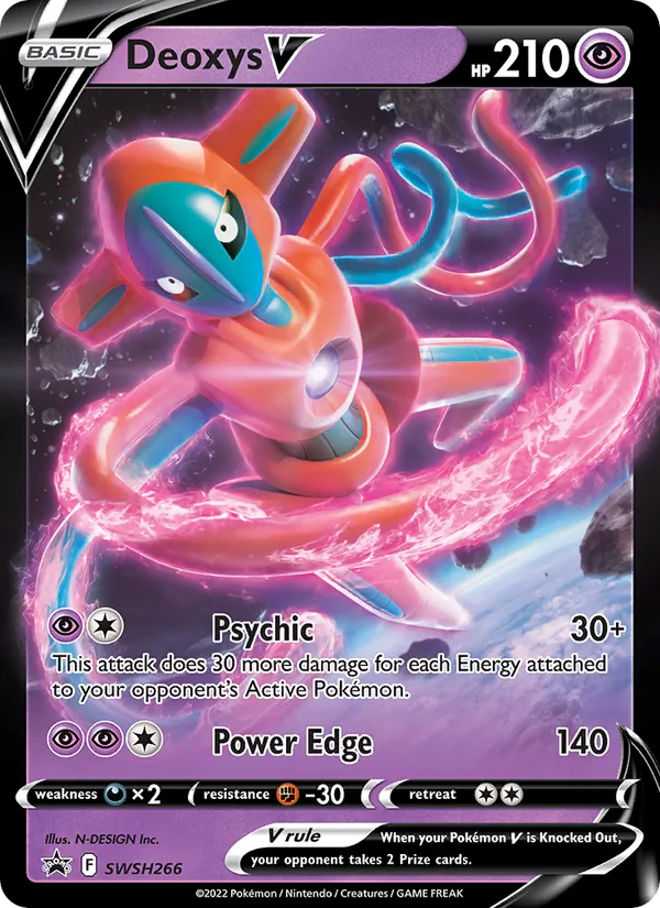 Deoxys V (SWSH Black Star Promos #SWSH266/307)