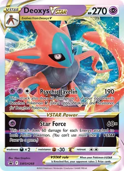 Deoxys VSTAR (SWSH Black Star Promos #SWSH268/307)