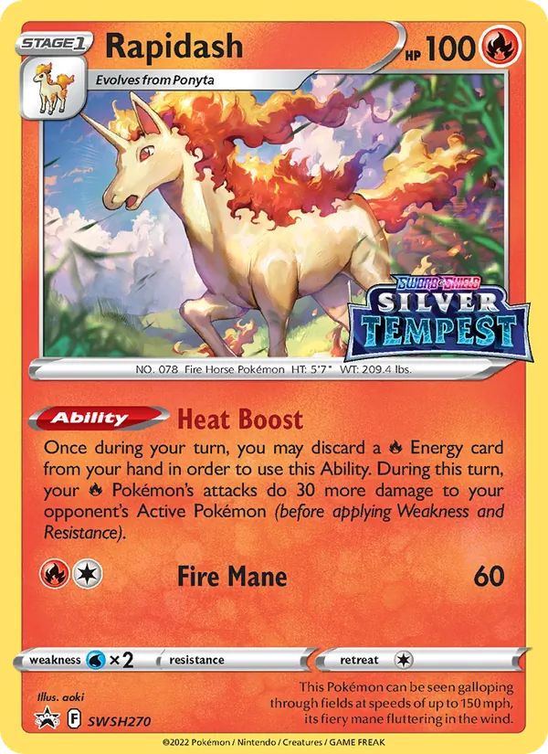 Rapidash (SWSH Black Star Promos #SWSH270/307)