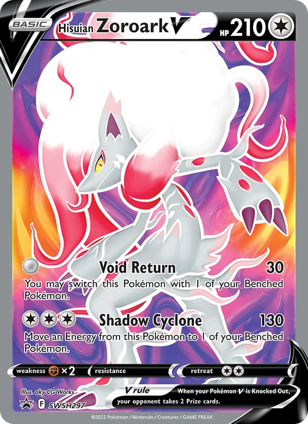 Hisuian Zoroark V (SWSH Black Star Promos #SWSH297/307)