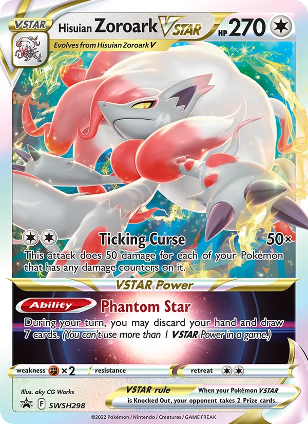 Hisuian Zoroark VSTAR (SWSH Black Star Promos #SWSH298/307)