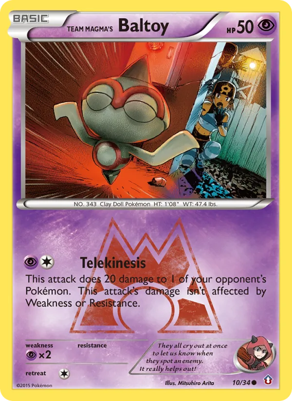 Team Magma's Baltoy (Double Crisis #10/34)