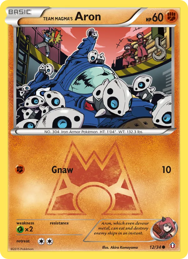 Team Magma's Aron (Double Crisis #12/34)
