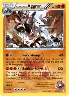 Team Magma's Aggron (Double Crisis #14/34)