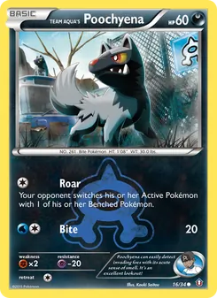 Team Aqua's Poochyena (Double Crisis #16/34)