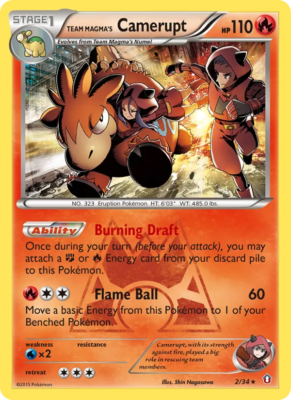 Team Magma's Camerupt (Double Crisis #2/34)