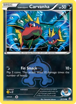 Team Aqua's Carvanha (Double Crisis #20/34)
