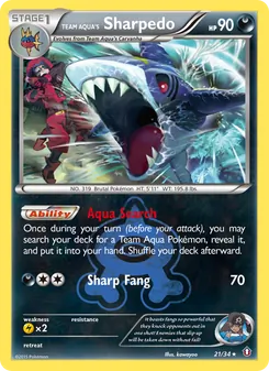 Team Aqua's Sharpedo (Double Crisis #21/34)