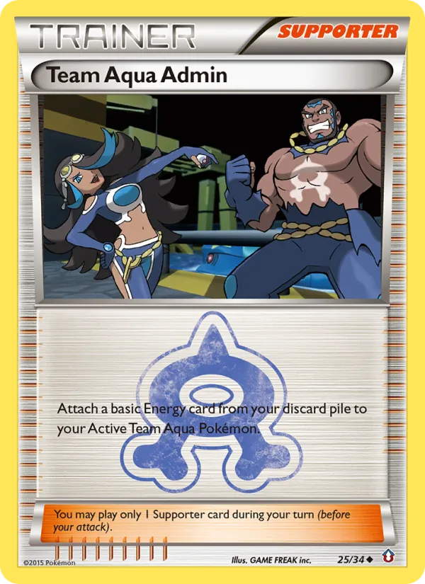 Team Aqua Admin (Double Crisis #25/34)