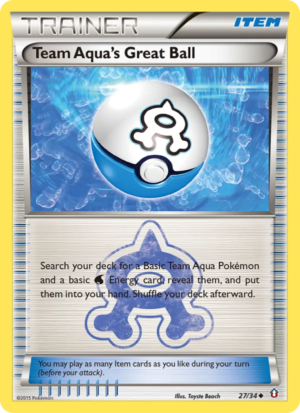 Team Aqua's Great Ball (Double Crisis #27/34)