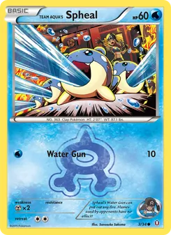 Team Aqua's Spheal (Double Crisis #3/34)