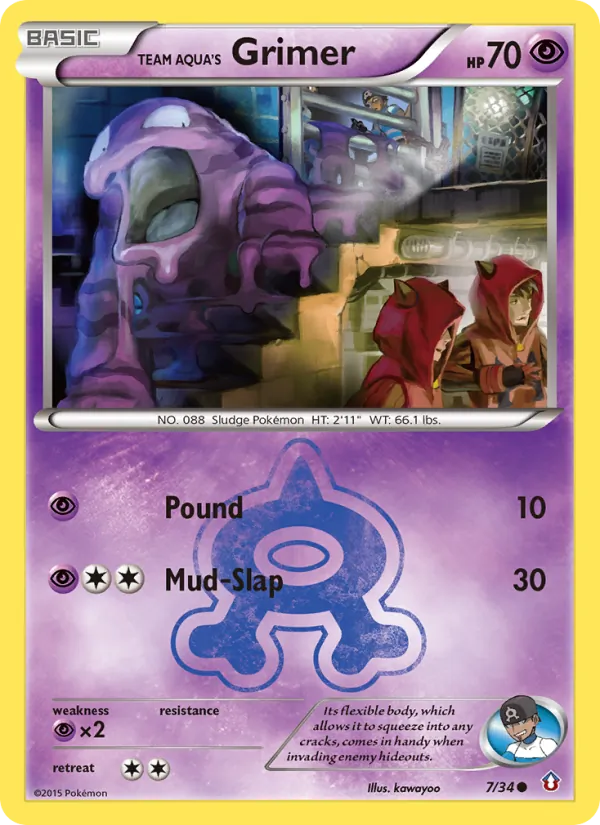 Team Aqua's Grimer (Double Crisis #7/34)
