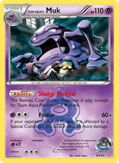 Team Aqua's Muk (Double Crisis #8/34)