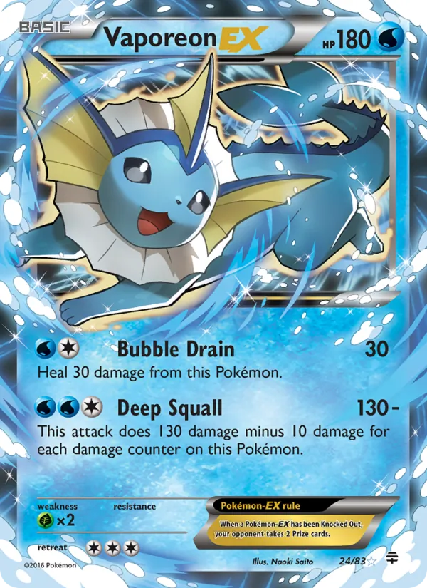 Vaporeon EX (Generazioni #24/83)
