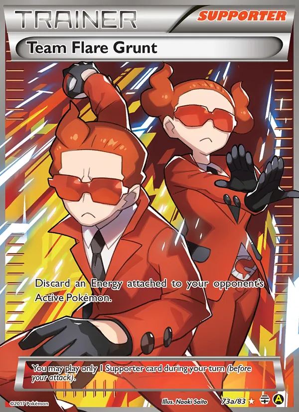 Team Flare Grunt (Generations #73a/83)