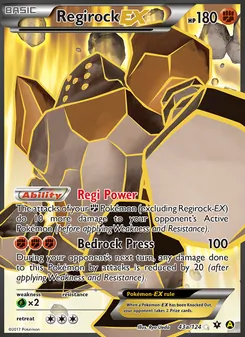 Regirock EX (Fates Collide #43a/124)