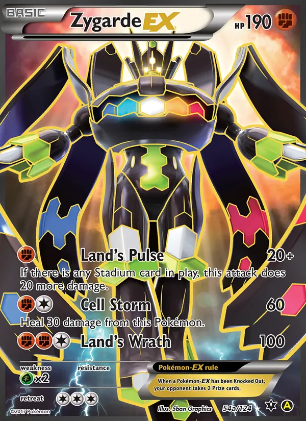 Zygarde EX (Fates Collide #54a/124)