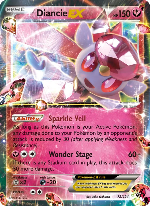 Diancie EX (Fates Collide #72/124)