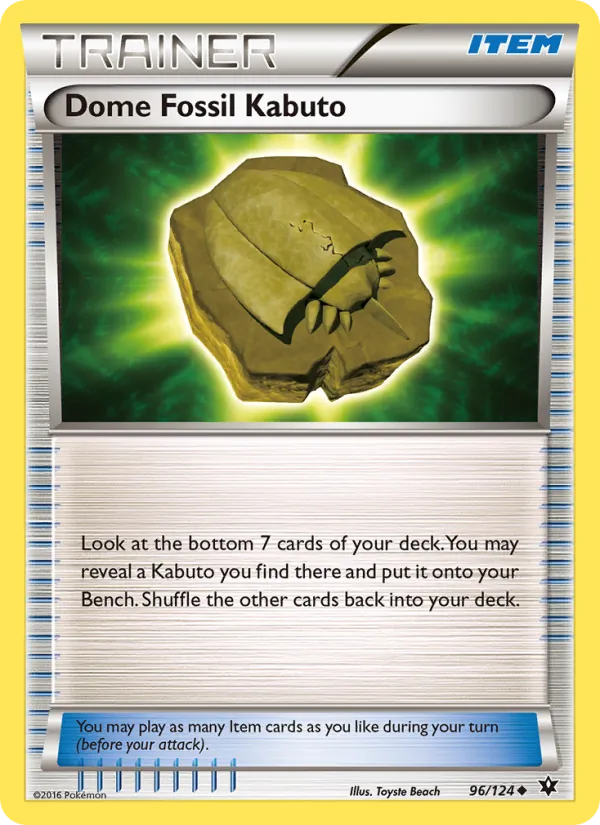Dome Fossil Kabuto (Fates Collide #96/124)