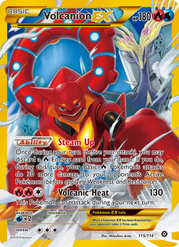 Volcanion EX (Steam Siege #115/114)