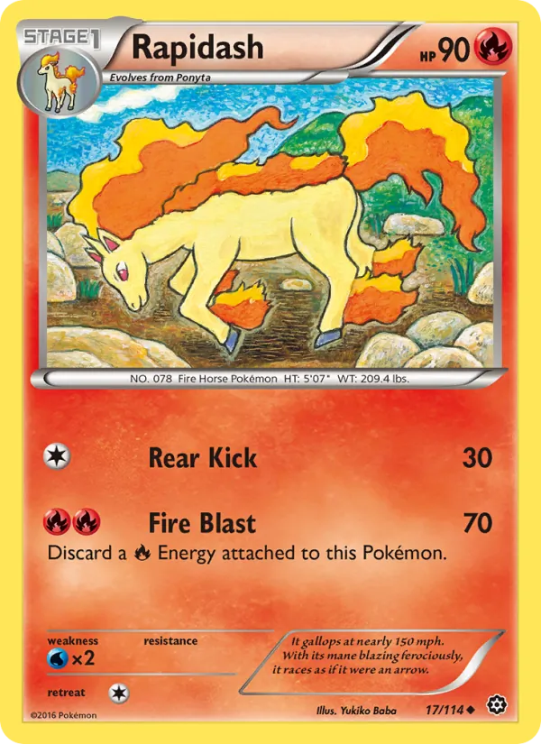 Rapidash (Steam Siege #17/114)