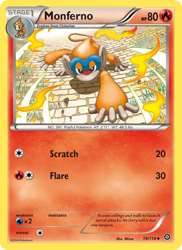 Monferno (Steam Siege #19/114)