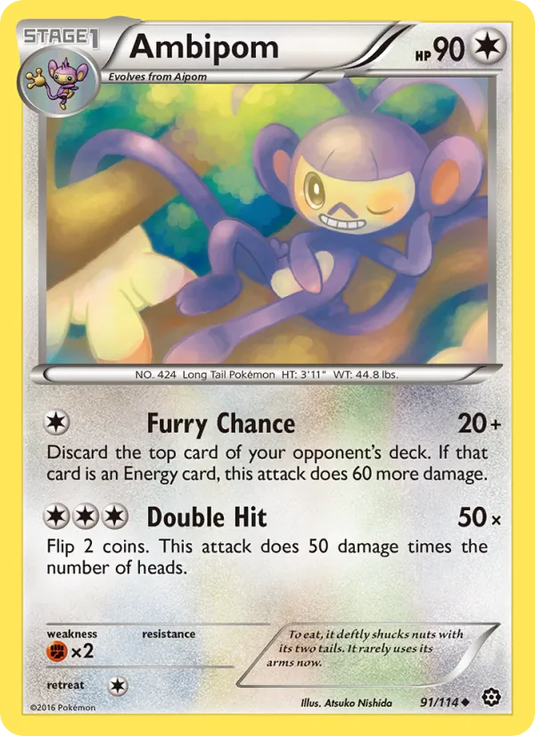 Ambipom (Steam Siege #91/114)