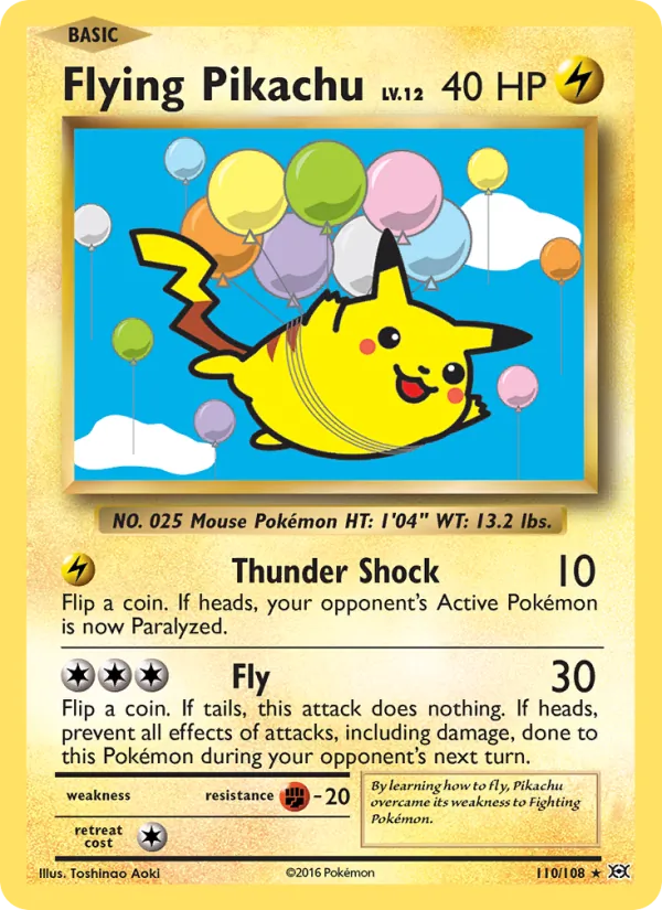 Flying Pikachu (Evolutions #110/108)