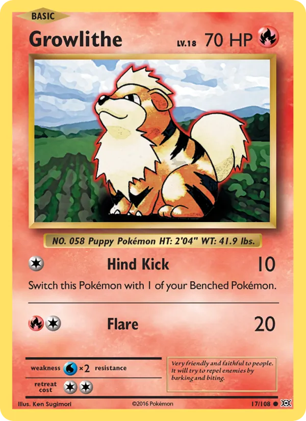 Growlithe (Evolutions #17/108)