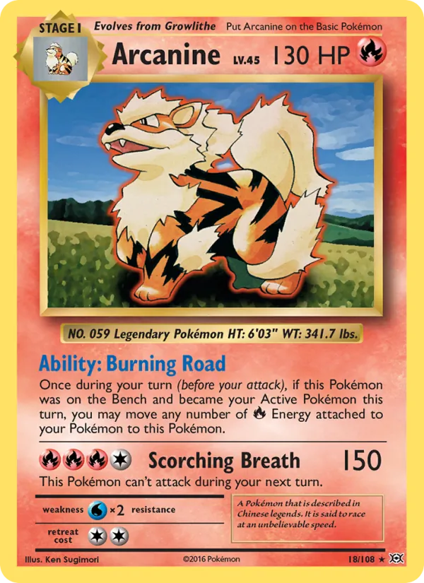 Arcanine (Evolutions #18/108)