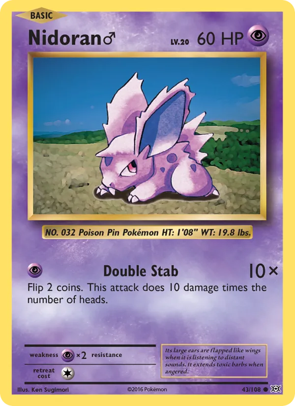 Nidoran♂ (Evolutions #43/108)