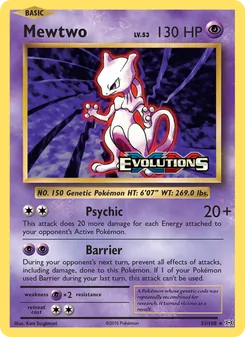 Mewtwo (Evolutions #51/108)