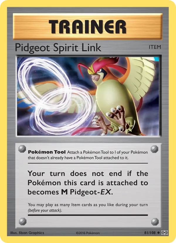 Pidgeot Spirit Link (Evolutions #81/108)