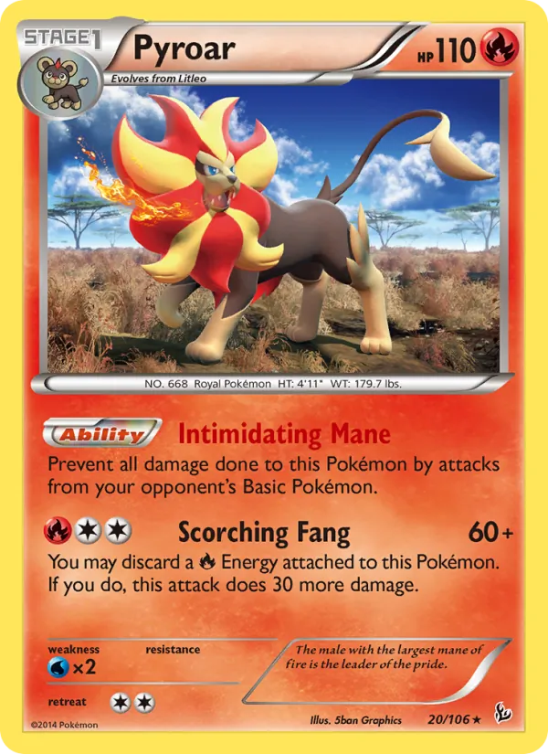 Pyroar (Flashfire #20/106)