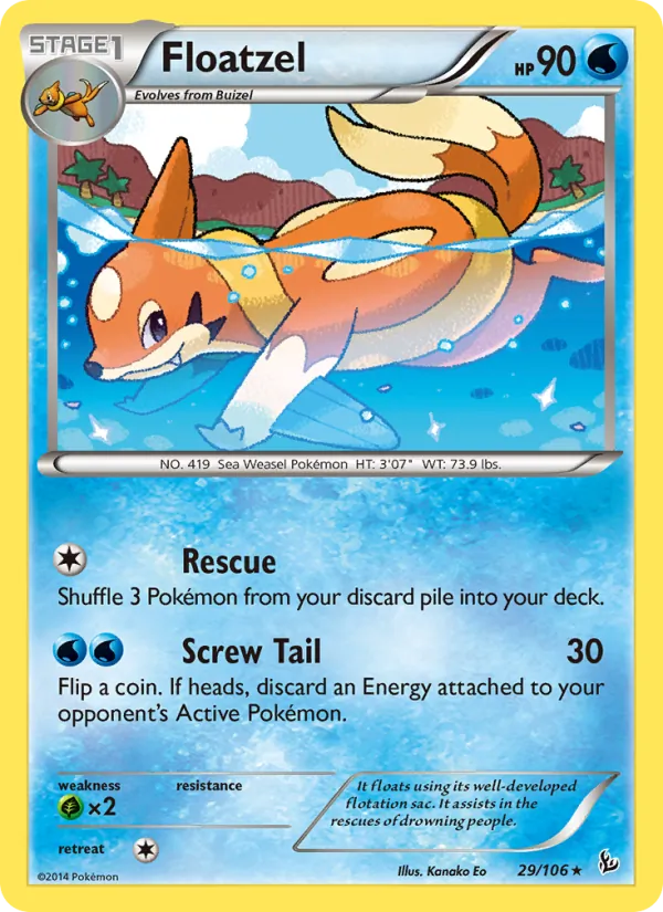 Floatzel (Flashfire #29/106)